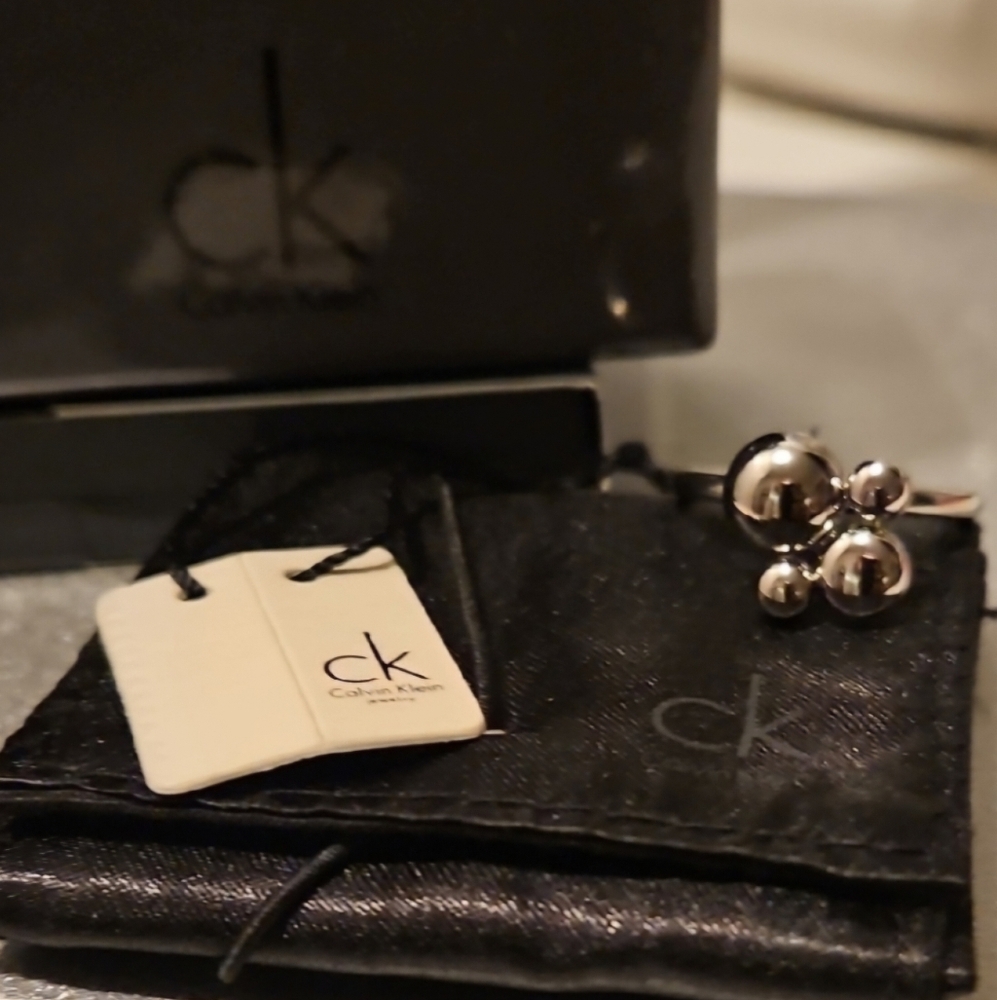 NIB Calvin Klein Stainless Steel Ring w/COA - Size 8 - Picture 9 of 14